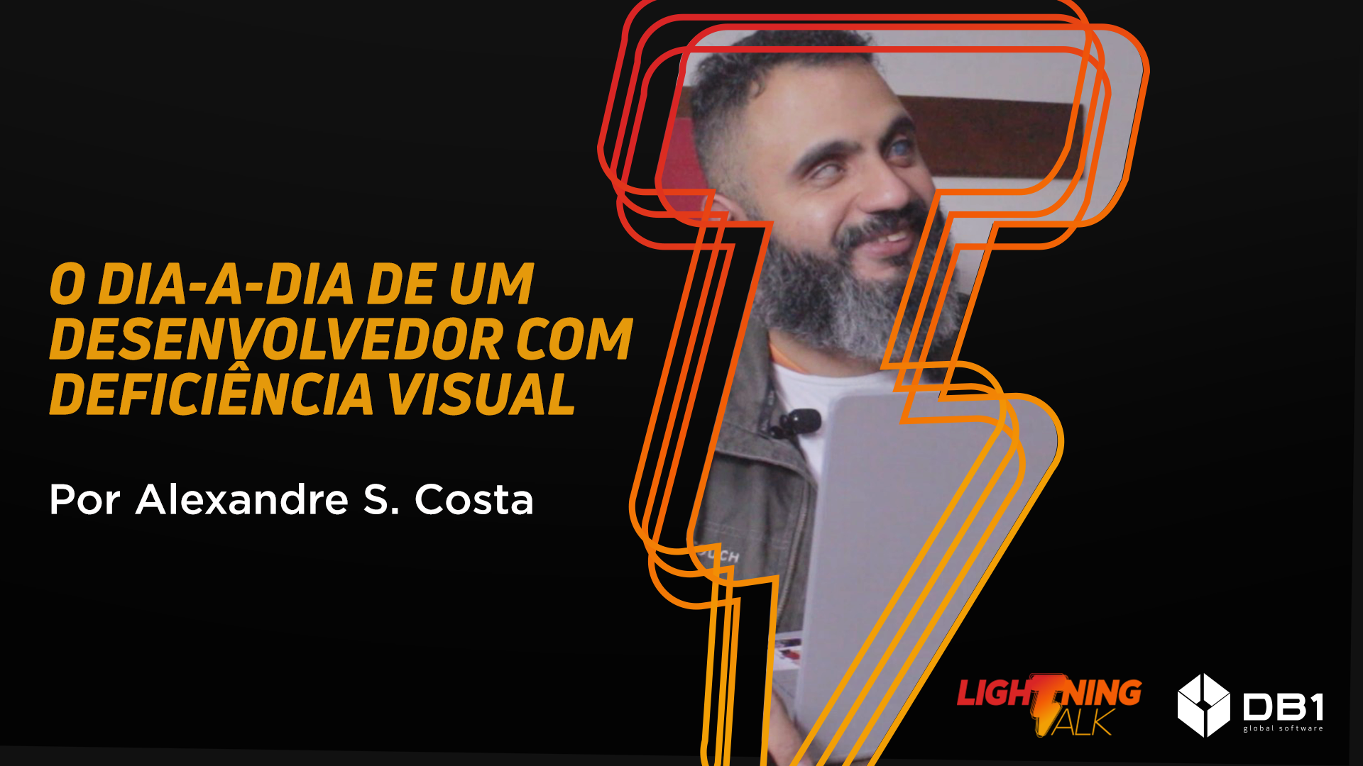 Alexandre Costa, desenvolvedor com deficiência visual