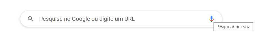 Barra de pesquisa do Google.
